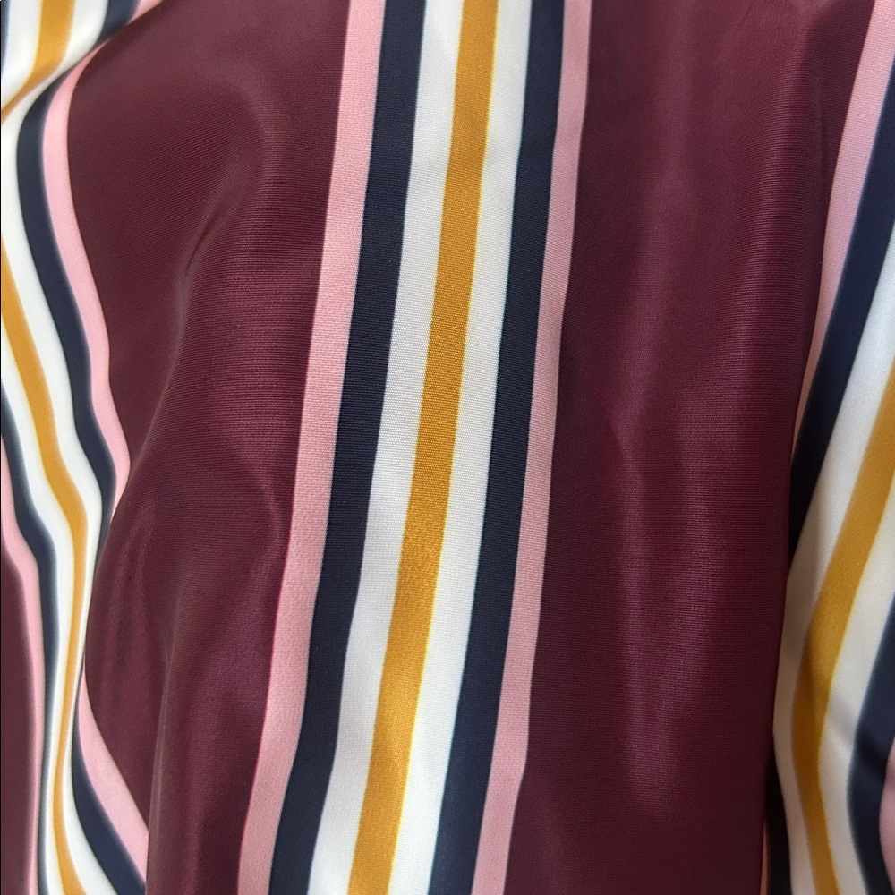 Anthropologie | Maeve Taffeta Striped Multi Color - Picture 7 of 11